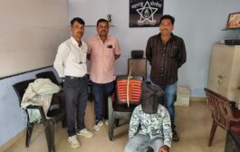पोलीस स्टेशन खंडाळा हददीतील मौजे-शेंबाळपिंपरी येथील धारधार शस्त्र (तलवार) बागळणा-या इसमावर गुन्हा दाखल